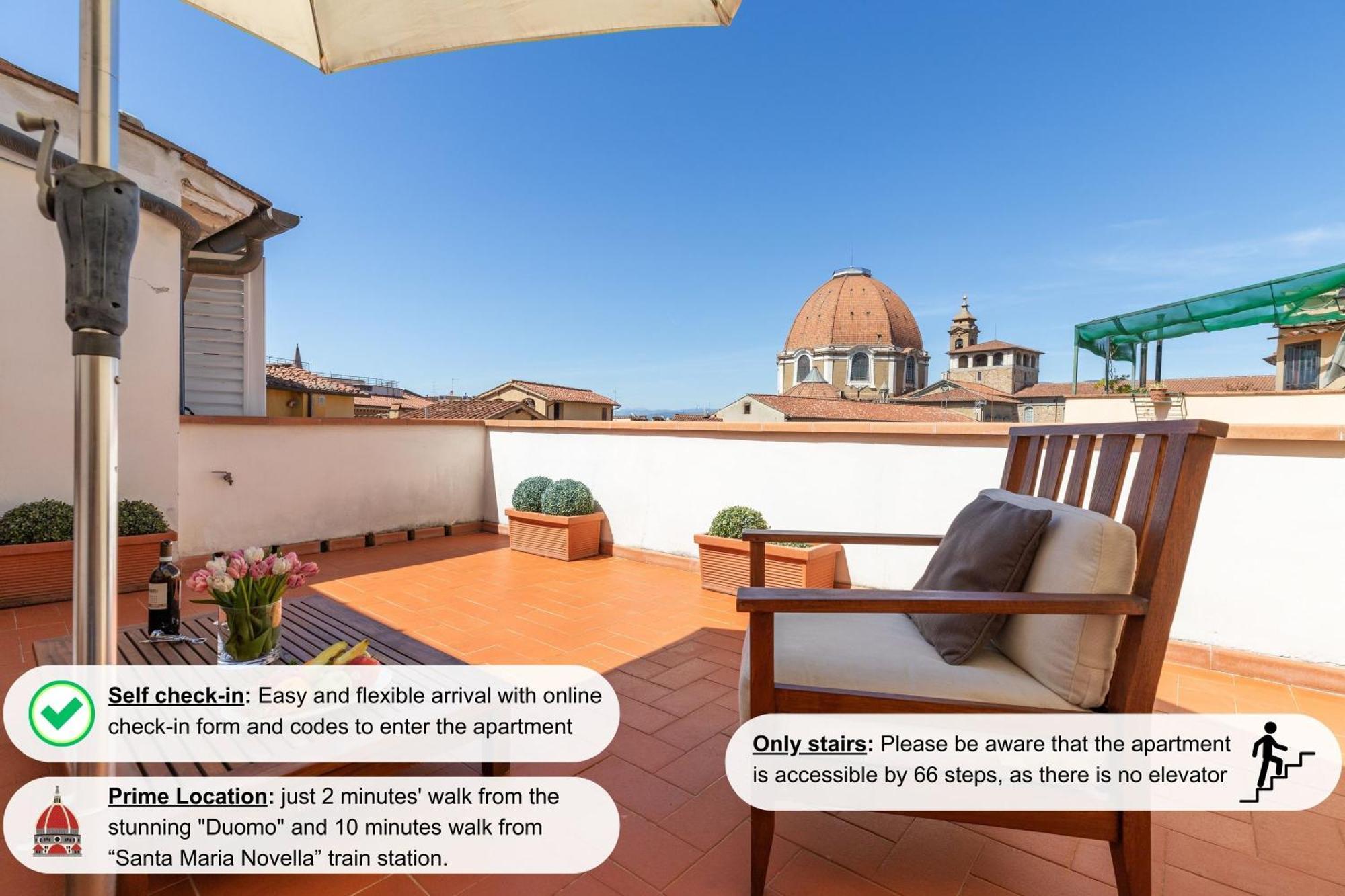 Damasco Penthouse With Terrace Near The Duomo Firenze